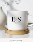 ELENA Minimalist Wedding Logo Design