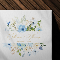 AZZURRA Floral Wedding Logo Template