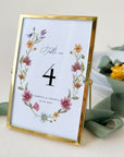APRIL Wedding Table Numbers Printable