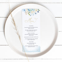 AZZURRA Wedding Menu Template