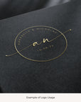 NICHOLAS Modern Script Wedding Logo