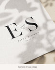 ELENA Minimalist Wedding Logo Design