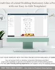 RUBY Wedding Program Fan Template