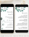 Luisa | Eucalyptus Electronic Wedding Invitation