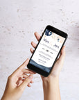 Antea | Blush Navy Electronic Wedding Invitation
