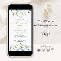 AZZURRA Wedding Rehearsal Invitation Evite