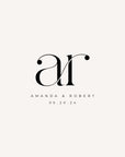 AMANDA - Initials Wedding Logo
