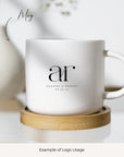 AMANDA - Initials Wedding Logo