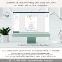 AZZURRA Wedding Menu Template