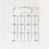 AZZURRA wedding Seating Cards Template