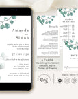 Luisa | Eucalyptus Electronic Wedding Invitation