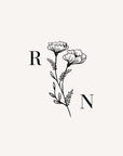 REGINA Initials Wedding Logo