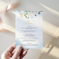 AZZURRA Wedding Menu Template