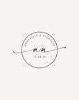 NICHOLAS Modern Script Wedding Logo