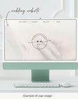 NICHOLAS Modern Script Wedding Logo