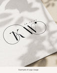 KHRISTINE Wedding Monogram Logo