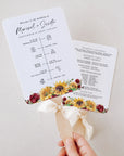 RUBY Wedding Program Fan Template