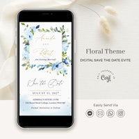 Azzurra | Light Blue Electronic Save the Date