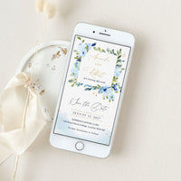 Azzurra | Light Blue Electronic Save the Date