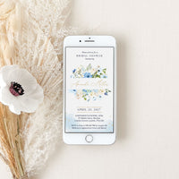 Azzurra | Light Blue Bridal Shower Invitation Evite