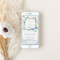 Azzurra | Light Blue Electronic Save the Date