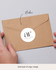AMANDA - Initials Wedding Logo