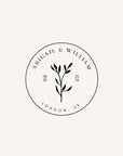 ABIGAIL Botanical Wedding Logo