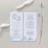 AZZURRA Wedding Program Template