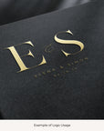 ELENA Minimalist Wedding Logo Design