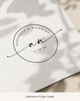 NICHOLAS Modern Script Wedding Logo