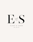 ELENA Minimalist Wedding Logo Design