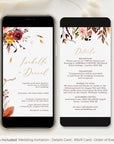 Ambra | Autumn Wedding Invitation Evite
