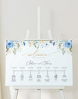 AZZURRA Wedding Timeline Sign Template