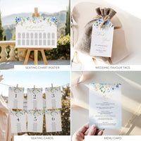 AZZURRA Printable Wedding Stationery Bundle