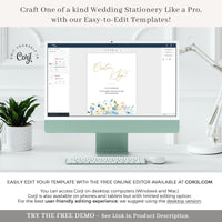 AZZURRA Small Wedding Sign Template