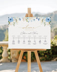 AZZURRA Wedding Timeline Sign Template
