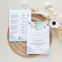 AZZURRA Wedding Welcome Note Template