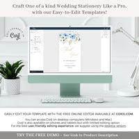 AZZURRA Printable Wedding Favour Tags