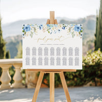 AZZURRA Printable Seating Chart Template