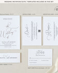 ELLA Classic Wedding Invitation Suite Template