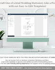 ELLA Classic Wedding Invitation Suite Template