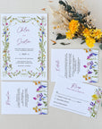 CHLOÉ Flower Wedding Invitation Suite Template