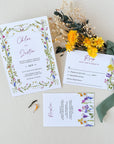 CHLOÉ Flower Wedding Invitation Suite Template