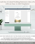 ARNA Fall Mountain Wedding Invitation Digital