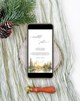 ARNA Fall Mountain Wedding Invitation Digital