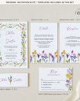 CHLOÉ Flower Wedding Invitation Suite Template