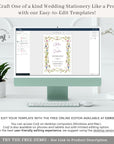 CHLOÉ Flower Wedding Invitation Suite Template