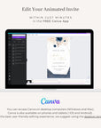 ANTEA Blush & Navy Animated Save the Date Video Template