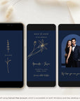GIGLIOLA Navy & Gold Save the Date Video Template