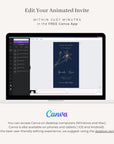 GIGLIOLA Navy & Gold Save the Date Video Template